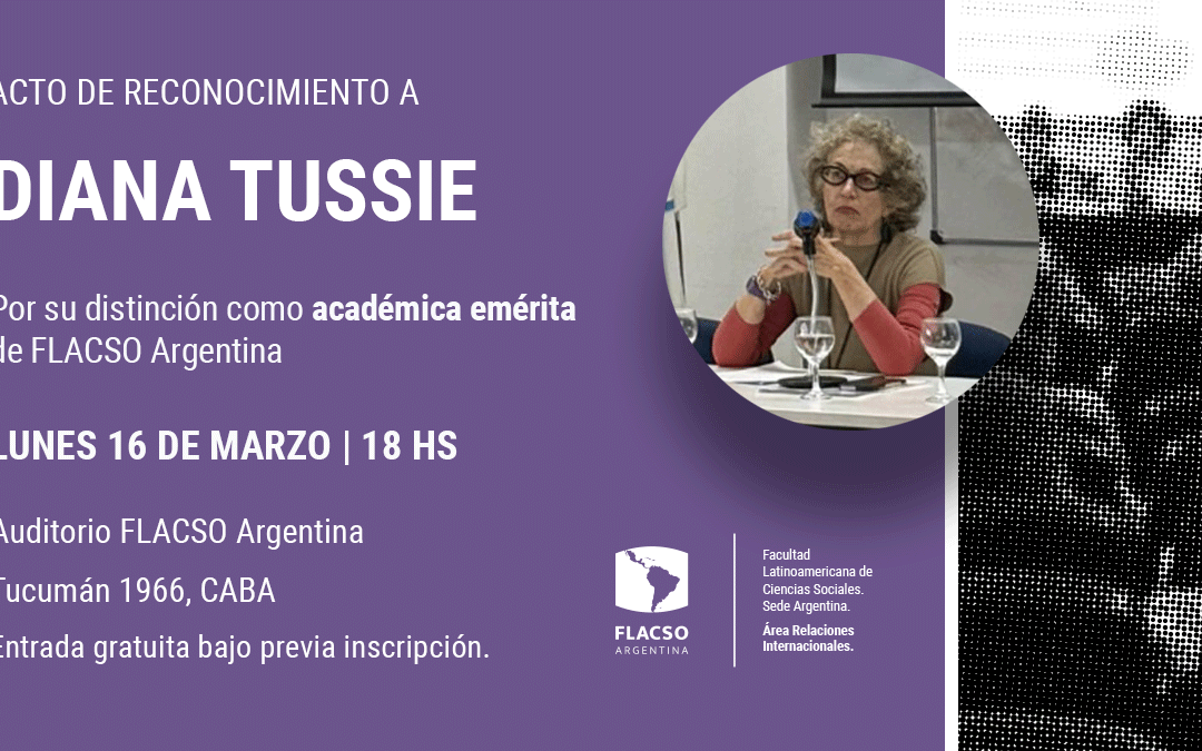 Acto de reconocimiento a Diana Tussie
